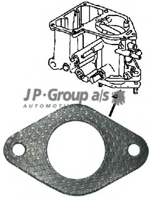 JP GROUP 8115150700 -  Прокладка, фланец карбюратора